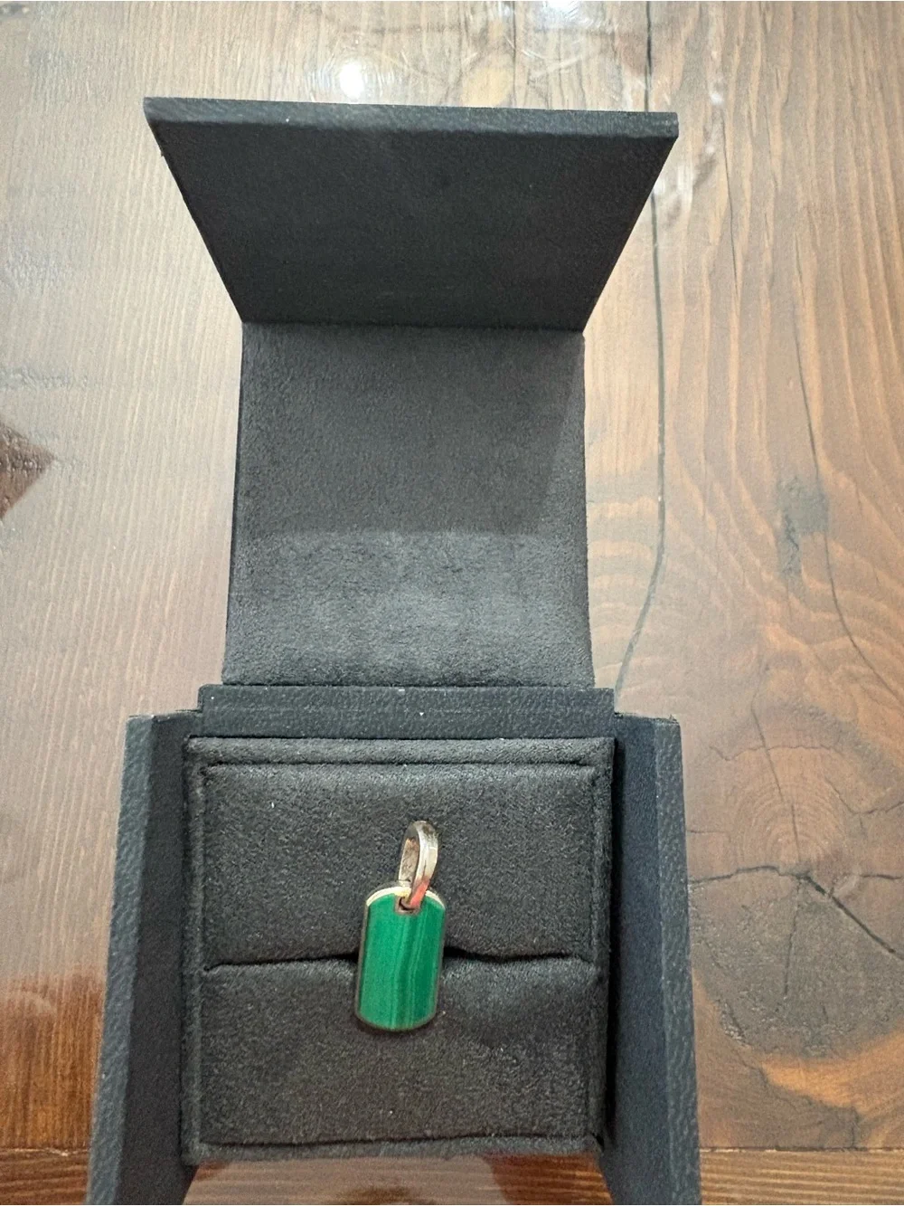 David Yurman Green-Tag Pendant in Silver